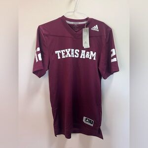 NWT Men’s Adidas Texas A&M College Football Jersey Size Small